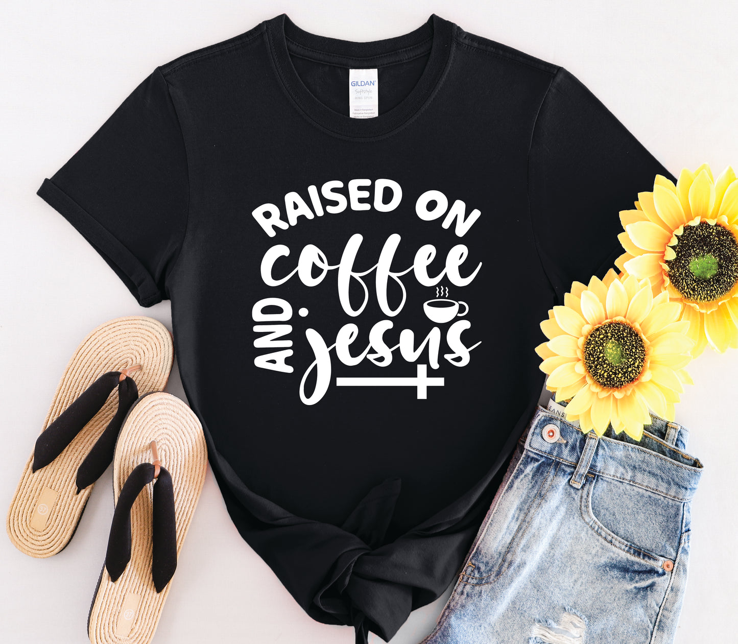 Raised on Coffee and Jesus - Multiple Color Options