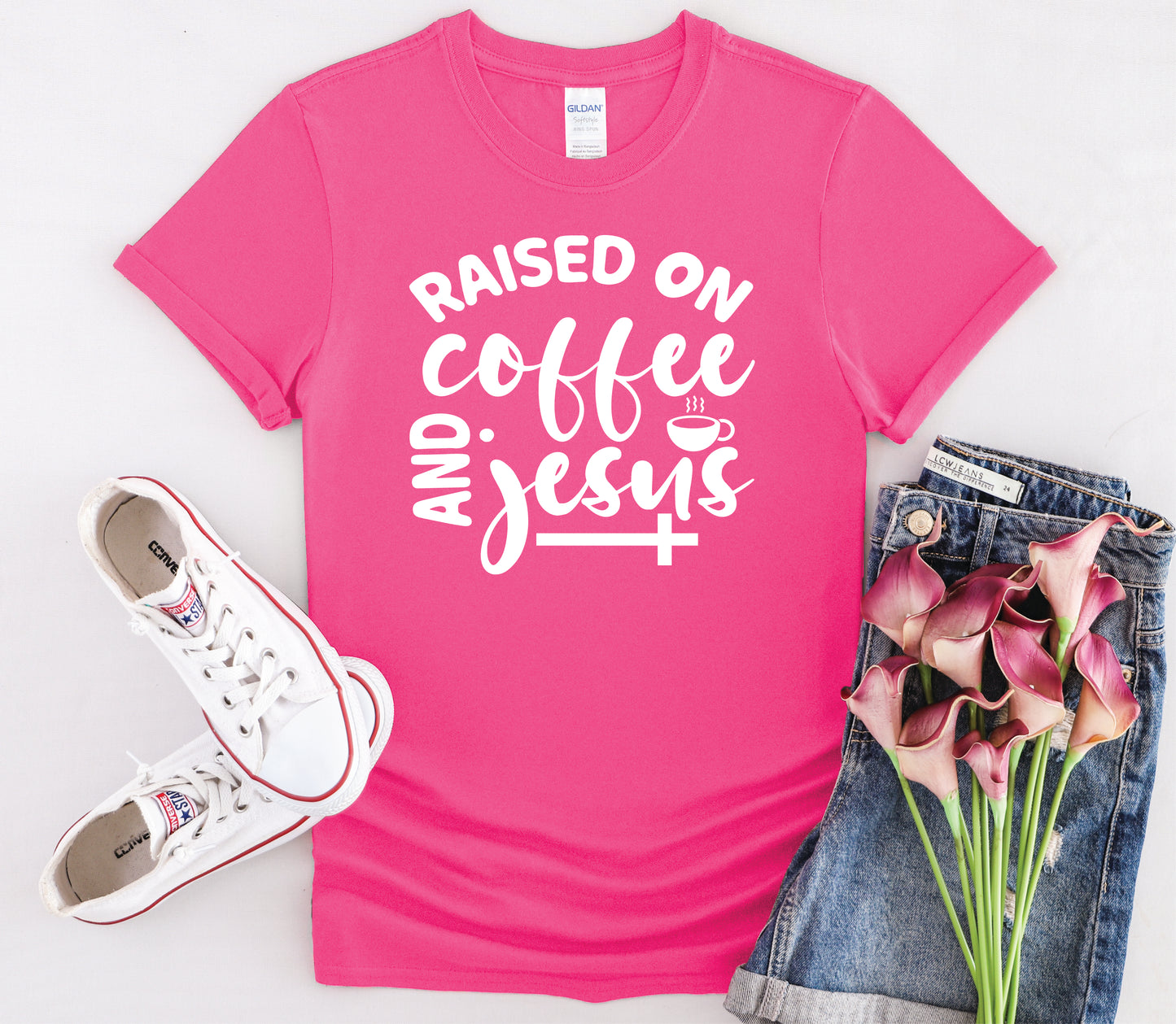 Raised on Coffee and Jesus - Multiple Color Options