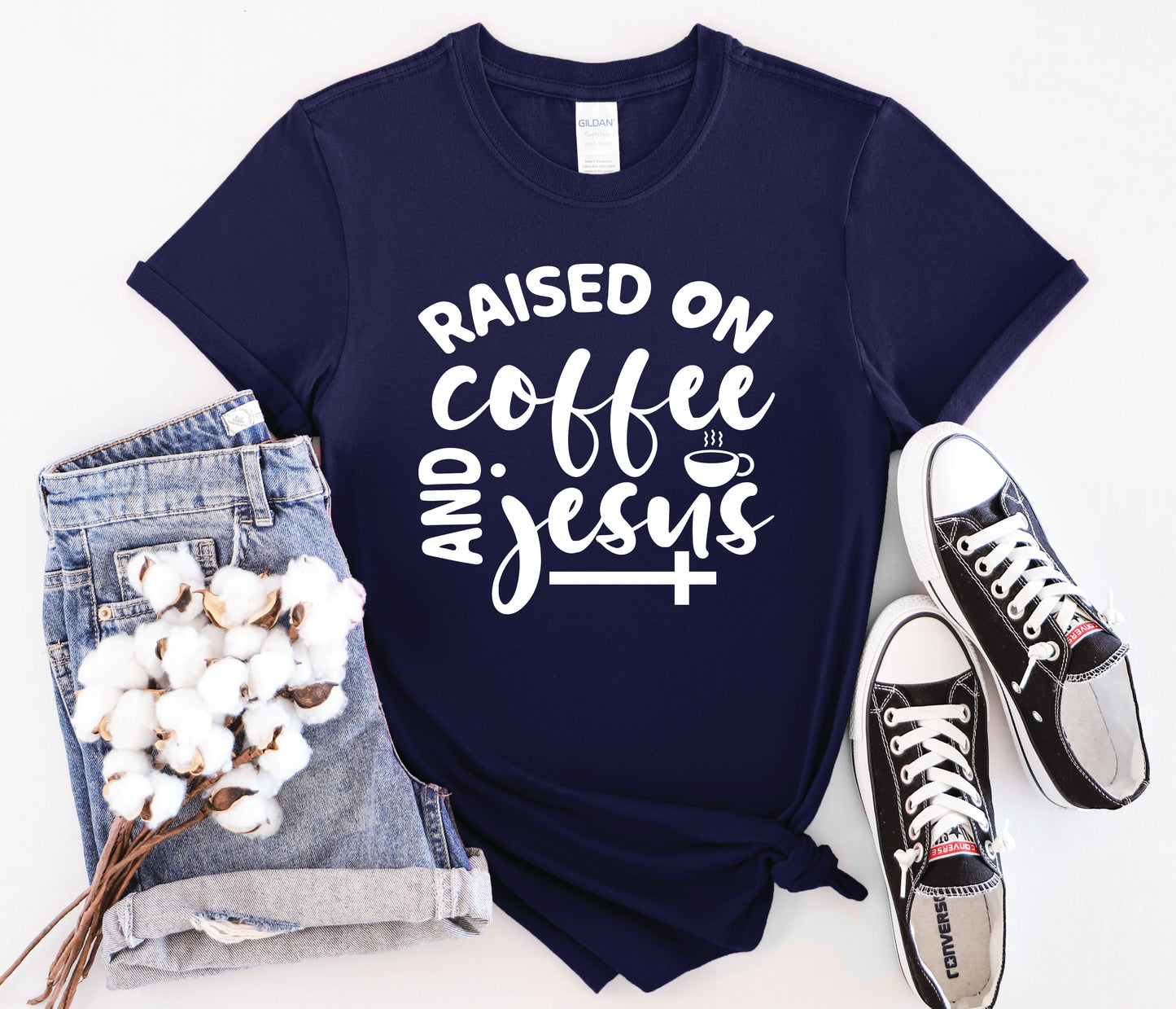 Raised on Coffee and Jesus - Multiple Color Options